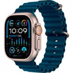 Смарт-годинник Apple Watch Ultra GPS + Cellular 49mm Titanium Case with Blue Ocean Band Refurbished (NoBox)