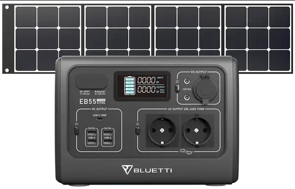 Зарядна станція BLUETTI EB55 Portable Power Station 700W 537Wh