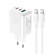 Мережевий зарядний пристрій Acefast A13 PD65W 2xUSB-C 1xUSB-A White