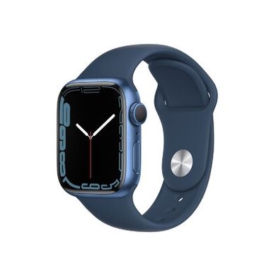 Смарт-часы Apple Watch Series 7 GPS 45mm Blue Aluminum Case With Blue Sport Band (MKN83)