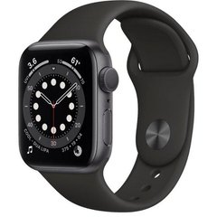 Смарт-часы Apple Watch Series 6 GPS 40mm Space Gray Aluminum Case w. Black Sport B. (MG133)