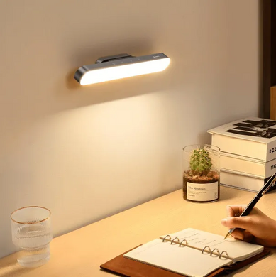 Настільна лампа Baseus Magnetic Stepless Dimming Charging Desk Lamp переносна з вбудованим акумулятором 1800 mAh Сірий